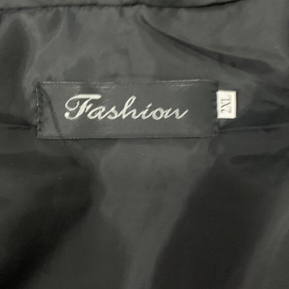 FASHION Red Faux Fur Hooded Long Sleeve Cropped Coat Plush Jacket Womens 2XL - Picture 5 of 6